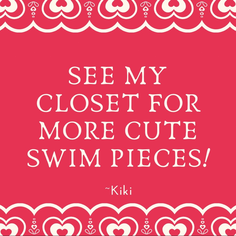 BLUE FLORAL POLKA DOT RUFFLE SWIM TOP‎ Hot Topic - Picture 5 of 5
